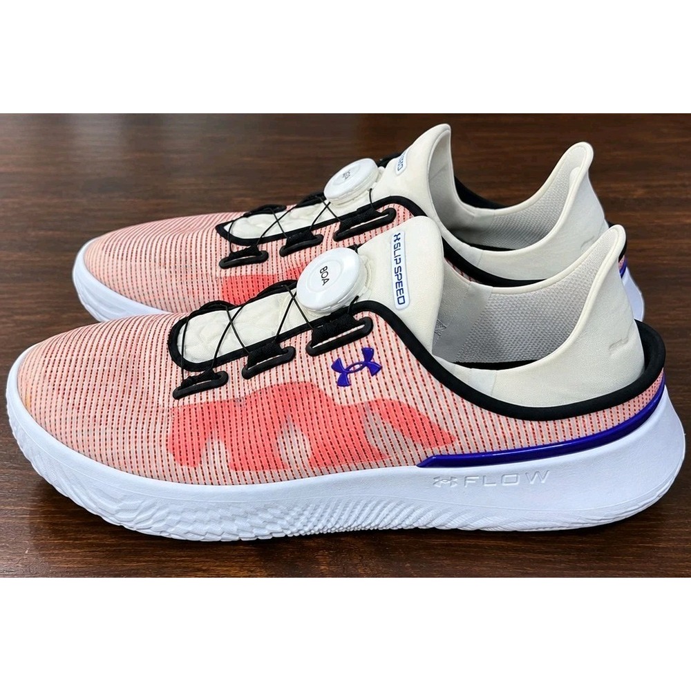 Under Armour SlipSpeed Mesh BOA Flow Shoes Pink White 3027726-103 M 8.5 W 10